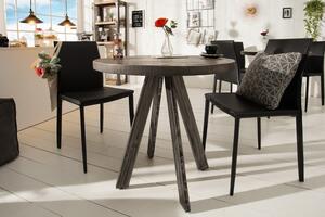 Kulatý jídelní stůl IRON CRAFT 80 CM šedý masiv mango Nábytek | Jídelní prostory | Jídelní stoly | Kulaté