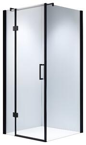 BPS-koupelny Čtvercový sprchový kout ZES KZ1390A BL 80x80 černá/transparent - bez vaničky
