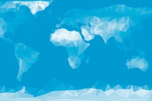 Tapeta mapa světa v polygonálním stylu