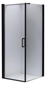 BPS-koupelny Čtvercový sprchový kout ZES BS04BSA 80x80 černá/transparent - bez vaničky