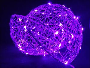 LED světelná koule, fialová, 40cm Průměr (cm): 30 cm