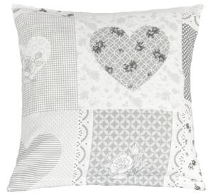 Bellatex Povláček flanelový 40x40 cm Srdce patchwork