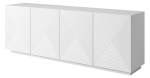 Komoda Asha 200 cm - bílý mat
