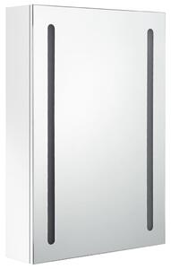 LED koupelnová skříňka se zrcadlem zářivě bílá 50 x 13 x 70 cm