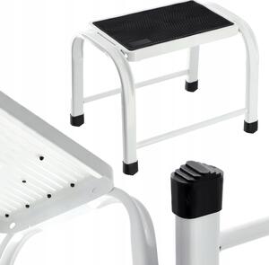 Taburet Kadax bílý 27 cm