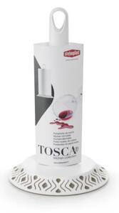 Držák na kuchyňské utěrky Tosca, bílý/světle šedý