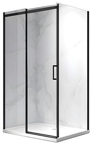 BPS-koupelny Obdélníkový sprchový kout ZES KZ22A BL 100x80 černý/transparent - bez vaničky