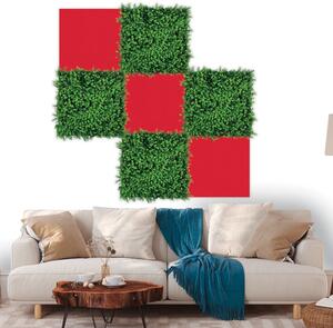 Jangal Modular Wall rPET RED 11200A, 520 x 520mm, 0,2704m²