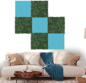 Jangal Modular Wall rPET TEAL BLUE 11204A, 520 x 520mm, 0,2704m²