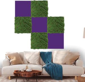Jangal Modular Wall rPET VIOLET 11201A, 520 x 520mm, 0,2704m²