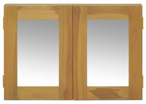 Zrcadlová skříňka 60 x 10 x 40 cm masivní teakové dřevo