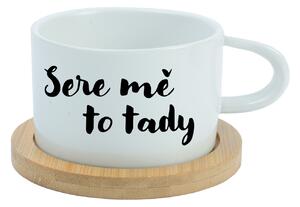 SERE MĚ TO TADY - bílý hrníček makronka 200 ml