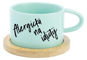 ALERGICKÁ NA IDIOTY - mint hrníček makronka 200 ml