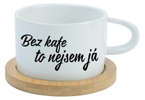 BEZ KAFE TO NEJSEM JÁ - bílý hrníček makronka 200 ml