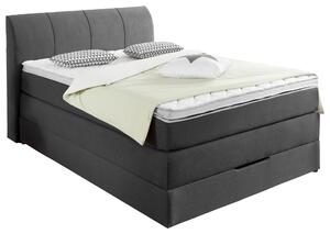 POSTEL BOXSPRING, 120/200 cm, antracitová Carryhome - Postele s úložným prostorem, Online Only