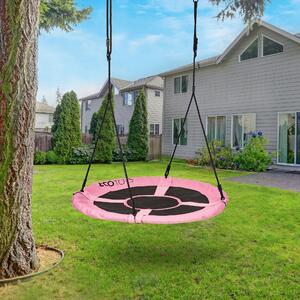 EcoToys houpačka hnízdo 110 cm růžová