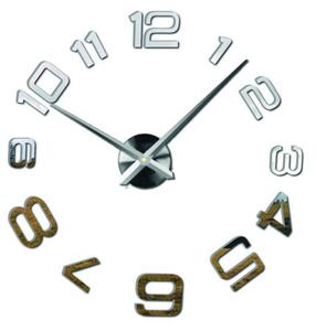 SENTOP | Moderní nalepovací nástěnné hodiny | 3D hodiny 12S053-Wanduhr HEU- analogové