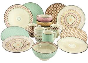 KOMBINOVANÁ SOUPRAVA, 16dílné, kamenina Creatable - Online Only nádobí, Online Only