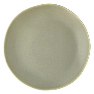 Villa Collection Kameninový mělký talíř Shoku Pure Green 27 cm