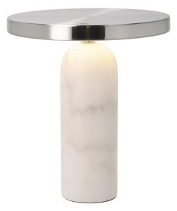 Villa Collection Stolní lampa Vilja White Marble 22,5x25 cm