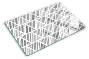 Skleněná krájecí deska Geometrické vzory v odstínech šedé ddk-nr-wm-00007954