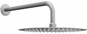 Mexen Slim dešťová hlavice 25 cm se sprchovým ramenem 40cm, grafitová, 79225211-66