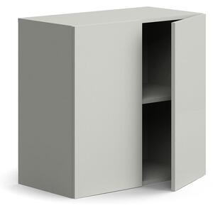 AJ Produkty Policová skříň QBUS, 1 police, 768x800x420 mm, světle šedá