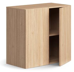 AJ Produkty Policová skříň QBUS, 1 police, 768x800x420 mm, dub
