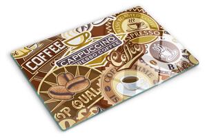 Skleněné krájecí prkénko Káva a espresso ddk-nr-wm-00008013