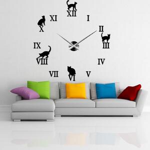 SENTOP | Nalepovací hodiny na kočka | SENTOP 12P020 2D CLOCK HEU- analogové
