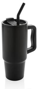 Velký nerezový termohrnek Embrace, 900ml, XD Design, černý