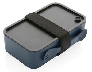 Svačinový box s příborem,1,2l, XD, modrý