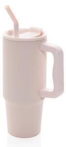 Velký nerezový termohrnek Embrace, 900ml, XD Design, růžový