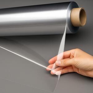 Průhledný ubrus - Role 30m x 140 cm - tl. 0,12 mm hladký bez vzoru