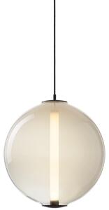Bomma Luxusní závěsné svítidlo Buoy Sphere s baldachýnem Stmívání, řízení: TRIAC, Povrch Montury: Černá, Barva skla: bílá