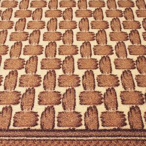 Kusový koberec GRENOBLE hnědá 67 x 150 cm