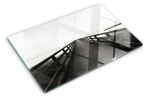 Krájecí prkénko skleněné Dřevěný most přes vodu ddk-nr-wm-00008275