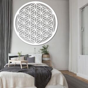 SENTOP | Dřevěná dekorace Květ života - posvátná geometrie a mandala na zeď | SENTOP PR0168-akcia20
