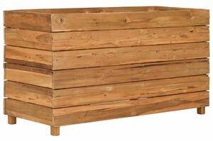 Vyvýšený záhon 100x40x55 cm recyklované teakové dřevo a ocel