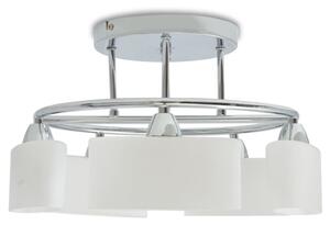 Stropní svítidlo s eliptickými stínidly na 5 žárovek E14 200 W