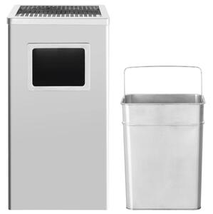 Hotelový odpadkový koš s popelníkem 45 l nerezová ocel