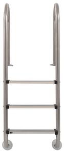 Bazénové schůdky 3 stupně nerezová ocel 304 120 cm