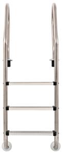Bazénové schůdky 3 stupně nerezová ocel 304 120 cm