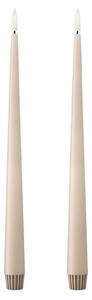 LED svíčka Taper 30 cm / 11 Ice Latte – set 2 ks