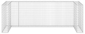 Gabionová zástěna pro popelnice pozinkovaná ocel 325x100x110 cm