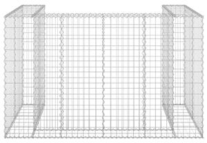 Gabionová zástěna pro popelnice pozinkovaná ocel 180x100x110 cm