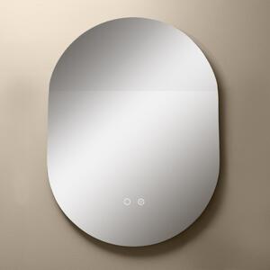 LED koupelnové oválné zrcadlo s osvětlením a vyhříváním 736lm 3000+4000+6000K IP44, průhledné - Zuma Line LUSTRO D3002