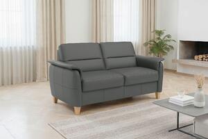 DVOUMÍSTNÁ POHOVKA, antracitová, pravá kůže Sit & More - Pohovky, Online Only