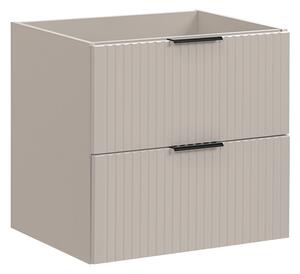 COMAD Závěsná skříňka s umyvadlem - ADEL 82-60 cashmere, šířka 60 cm, kašmír