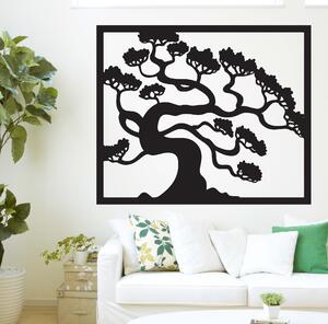 SENTOP | Dřevěný obraz na stěnu strom bonsai z překližky topol Drázský l 3DHODINY PR0214 HEU+